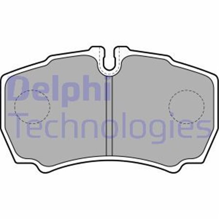 LP1826 Комплект тормозных колодок, дисковый тормоз DELPHI     