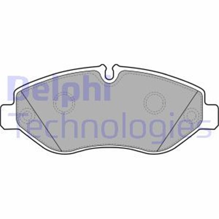 LP2039 Комплект тормозных колодок, дисковый тормоз DELPHI