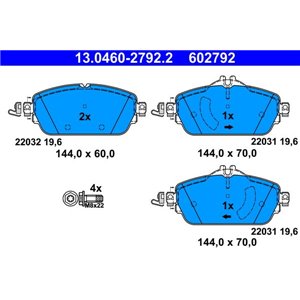 13.0460-2792.2 Jarrupalasarja, levyjarru ATE - Top1autovaruosad