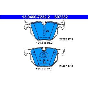 13.0460-7232.2 Jarrupalasarja, levyjarru ATE - Top1autovaruosad