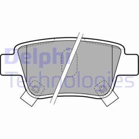 LP1785 Комплект тормозных колодок, дисковый тормоз DELPHI     