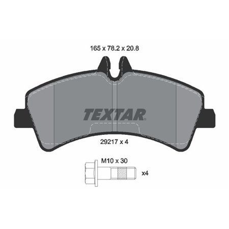 2921702 Brake Pad Set, disc brake TEXTAR