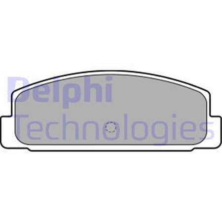 LP1766 Комплект тормозных колодок, дисковый тормоз DELPHI     