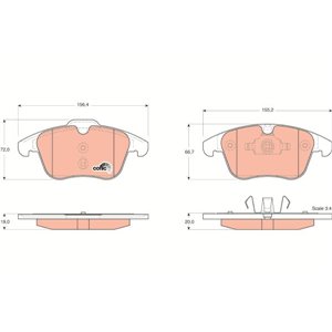 GDB1683 Brake Pad Set, disc brake TRW - Top1autovaruosad