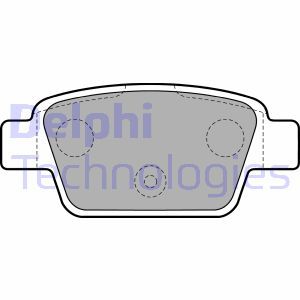LP1719 Комплект тормозных колодок, дисковый тормоз DELPHI     