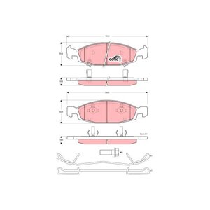 GDB4120 Комплект тормозных колодок, дисковый тормоз TRW     