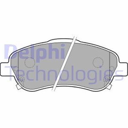 LP1786 Комплект тормозных колодок, дисковый тормоз DELPHI     