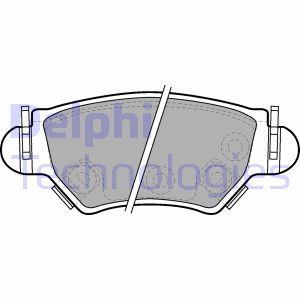 LP1553 Комплект тормозных колодок, дисковый тормоз DELPHI - Top1autovaruosad