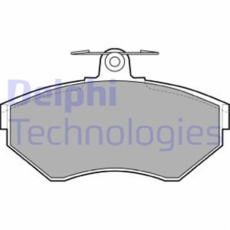 LP1410 Комплект тормозных колодок, дисковый тормоз DELPHI     