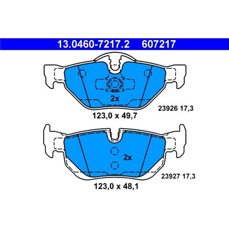 13.0460-7217.2 Brake Pad Set, disc brake ATE