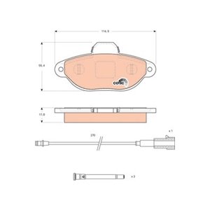 GDB1745 Комплект тормозных колодок, дисковый тормоз TRW     