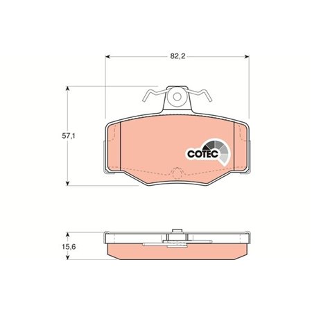 GDB3092 Brake Pad Set, disc brake TRW