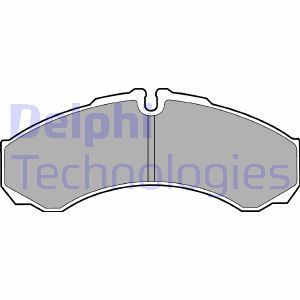 LP1616 Комплект тормозных колодок, дисковый тормоз DELPHI - Top1autovaruosad