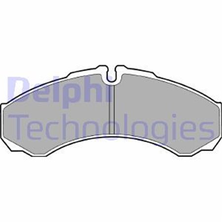 LP1616 Дисковые тормозные колодки, комплект DELPHI     