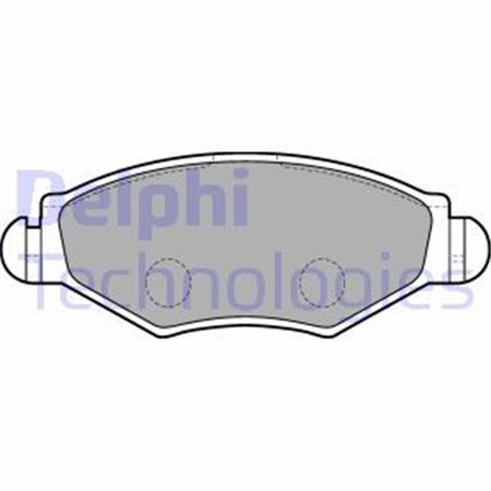 LP1699 Комплект тормозных колодок, дисковый тормоз DELPHI     