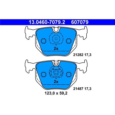 13.0460-7079.2 Brake Pad Set, disc brake ATE