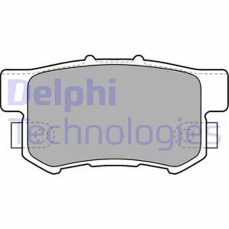 LP1507 Комплект тормозных колодок, дисковый тормоз DELPHI     