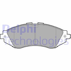 LP1304 Комплект тормозных колодок, дисковый тормоз DELPHI     