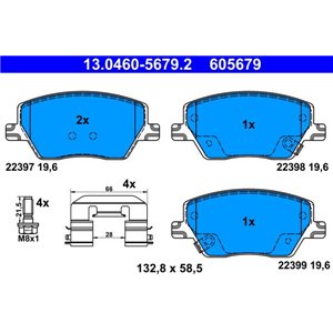 13.0460-5679.2 Jarrupalasarja, levyjarru ATE - Top1autovaruosad