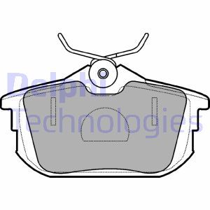 LP1593 Brake Pad Set, disc brake DELPHI - Top1autovaruosad