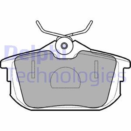 LP1593 Brake Pad Set, disc brake DELPHI