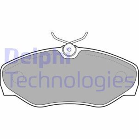 LP1695 Brake Pad Set, disc brake DELPHI