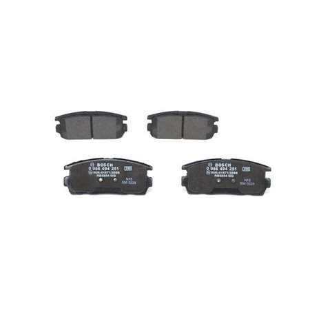 0 986 494 251 Brake Pad Set, disc brake BOSCH