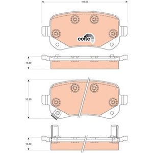 GDB4176 Комплект тормозных колодок, дисковый тормоз TRW     