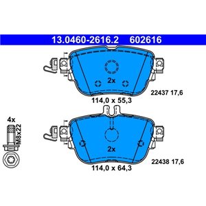 13.0460-2616.2 Jarrupalasarja, levyjarru ATE - Top1autovaruosad