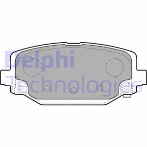 LP2499 Комплект тормозных колодок, дисковый тормоз DELPHI     