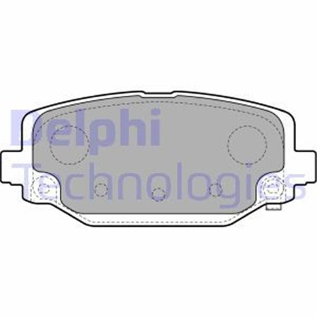 LP2499 Brake Pad Set, disc brake DELPHI