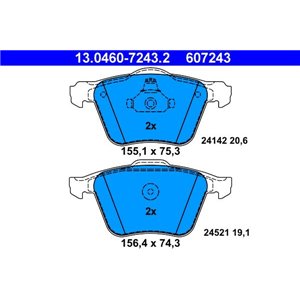 13.0460-7243.2 Brake Pad Set, disc brake ATE - Top1autovaruosad