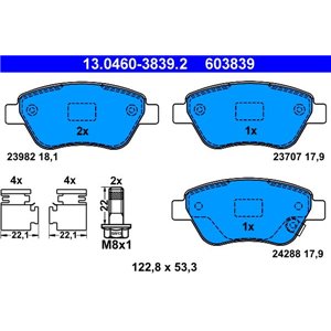 13.0460-3839.2  Brake pads set ATE 