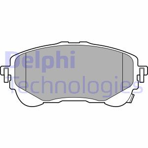 LP3609 Комплект тормозных колодок, дисковый тормоз DELPHI     