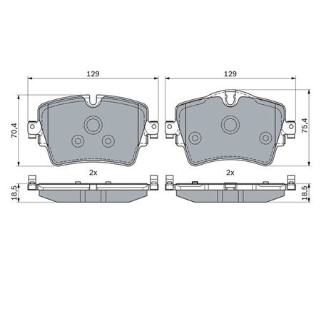 0 986 494 940 Комплект тормозных колодок, дисковый тормоз BOSCH