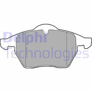 LP1407 Bromsbeläggssats, skivbroms DELPHI - Top1autovaruosad