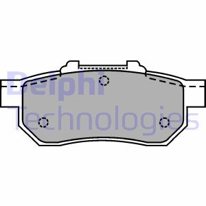 LP1456 Комплект тормозных колодок, дисковый тормоз DELPHI     
