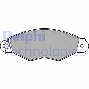 LP1610 Комплект тормозных колодок, дисковый тормоз DELPHI - Top1autovaruosad