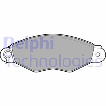 LP1610 Комплект тормозных колодок, дисковый тормоз DELPHI     