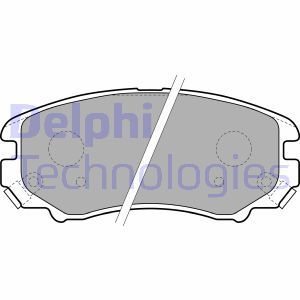 LP1902 Комплект тормозных колодок, дисковый тормоз DELPHI     