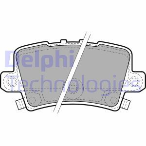 LP1971 Brake Pad Set, disc brake DELPHI - Top1autovaruosad