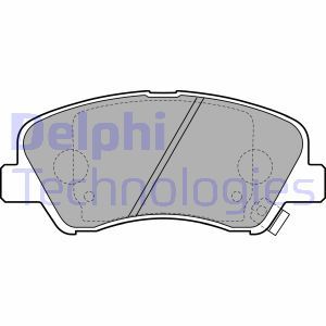 LP2497 Комплект тормозных колодок, дисковый тормоз DELPHI     
