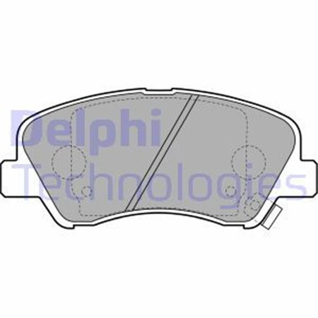 LP2497 Brake Pad Set, disc brake DELPHI