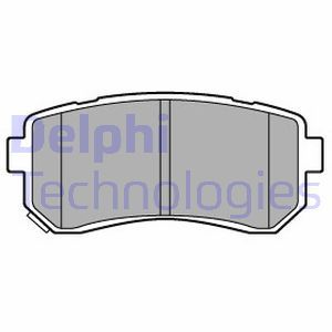 LP3576 Комплект тормозных колодок, дисковый тормоз DELPHI     