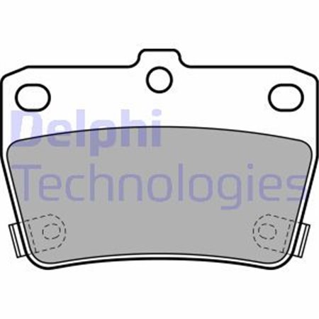 LP1942 Sats med bromsbelägg DELPHI 