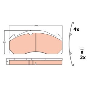 GDB5085 Brake Pad Set, disc brake TRW - Top1autovaruosad