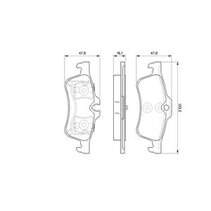 0 986 494 063  Brake pads set BOSCH 