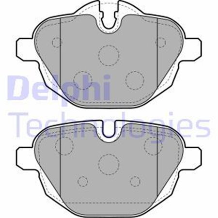 LP2162 Brake Pad Set, disc parking brake DELPHI