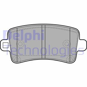 LP2084 Комплект тормозных колодок, дисковый тормоз DELPHI     