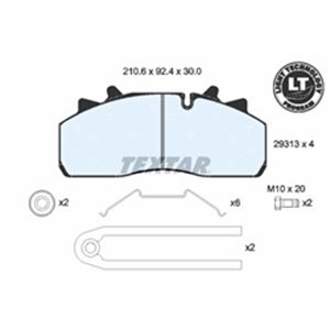 29313 298 2 4 T3060  Brake pads set TEXTAR 